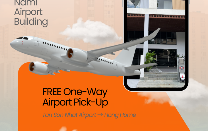 Mưa Sài Gòn Không Còn Là Nỗi Lo – Đặt Hong Home Nami Airport Nhận Ngay Free Airport Pick-up Tháng 7 & 8 